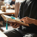 Resin Bookmark – Floral & Calligraphy Design | 14.5 x 3 cm