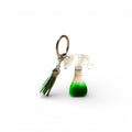 T Resin Letter Keychain - Green