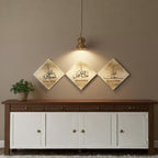 Handmade Islamic Resin Wall Art Set