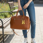 Resin Initial Keychain H – Natural Dried Flower