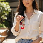 Resin Initial Keychain J – Natural Dried Flower