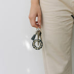 Resin Initial Keychain O  – Natural Dried Flowers