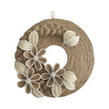 Handcrafted Jute Wall Décor Wreath – Rustic Floral | 30 cm