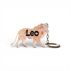 Leo Resin Star Sign Keychain