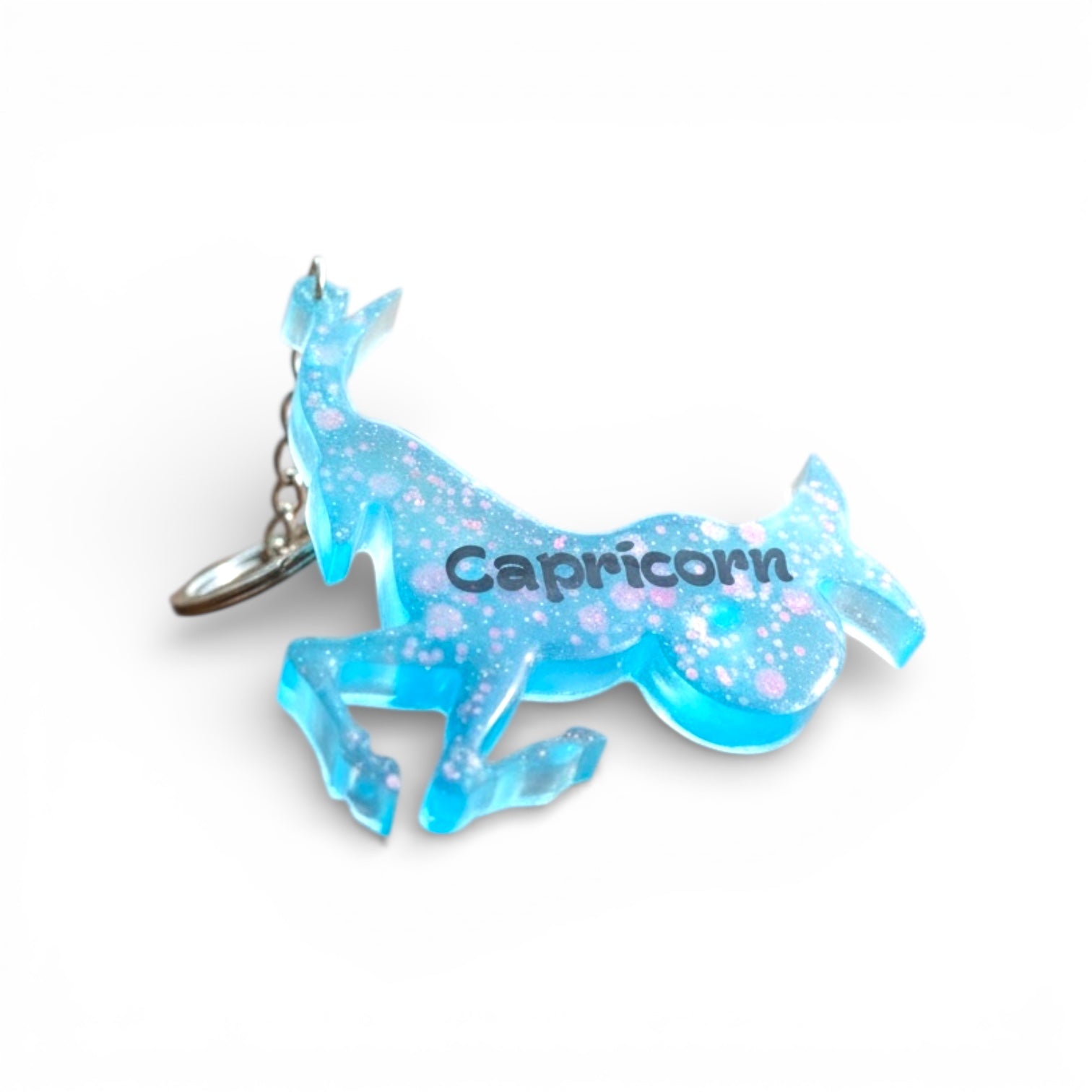 Capricorn Resin Star Sign Keychain
