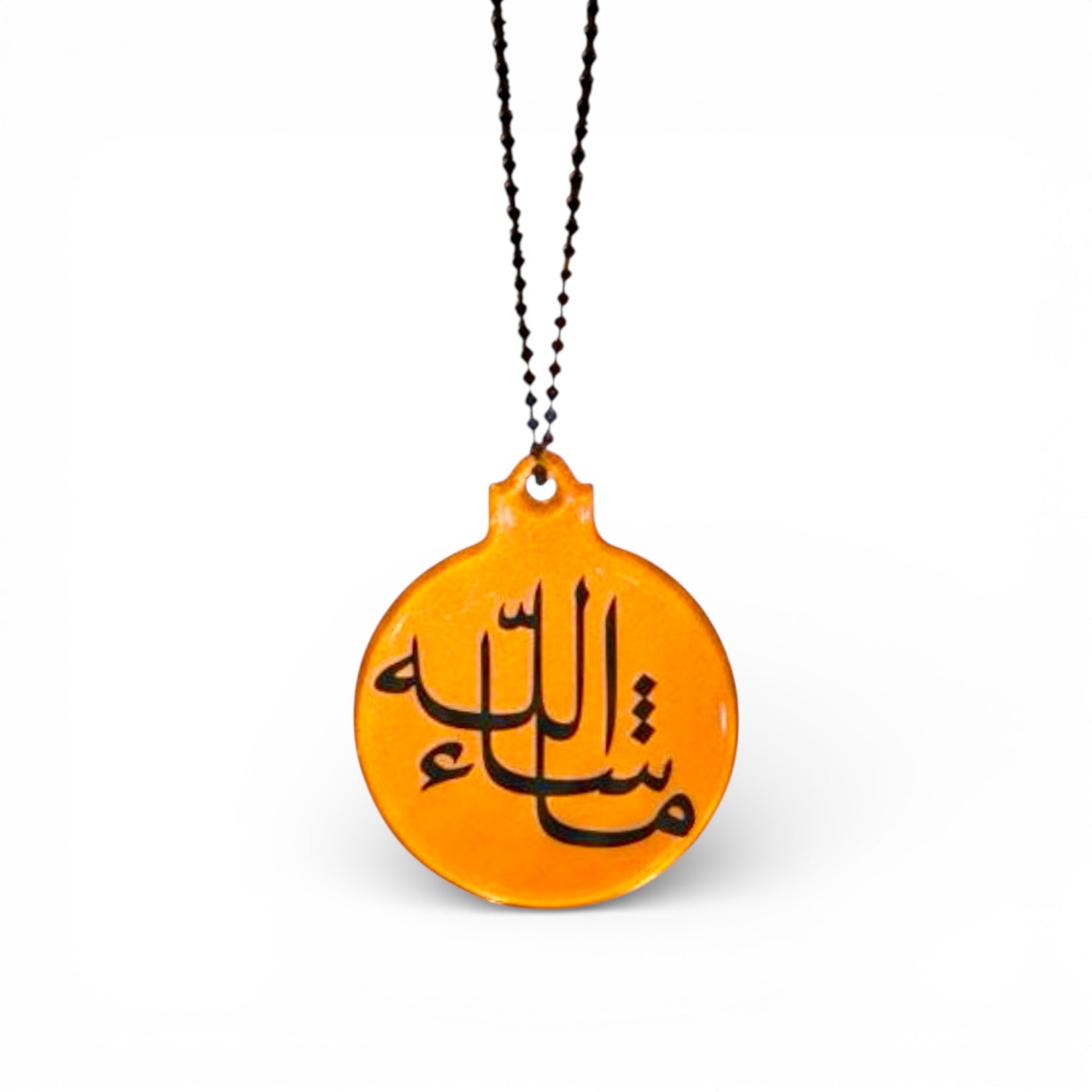 Handmade Double Sided Resin Mashallah Travel Dua Car Hanging