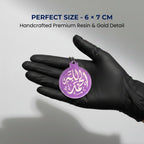 Handmade Purple Resin Islamic Car Hanging