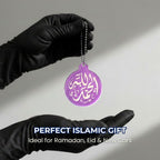 Handmade Purple Resin Islamic Car Hanging