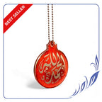 Red Alhamdulillah Resin Car Hanging