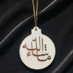 Handmade Masha Allah Travel Dua Resin Car Hanging
