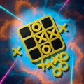 Handmade Black Gold Resin Tic Tac Toe Game