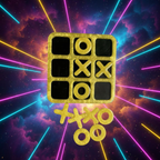 Handmade Black Gold Resin Tic Tac Toe Game