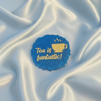 Handmade Blue Glitter Resin Tea Coaster Set