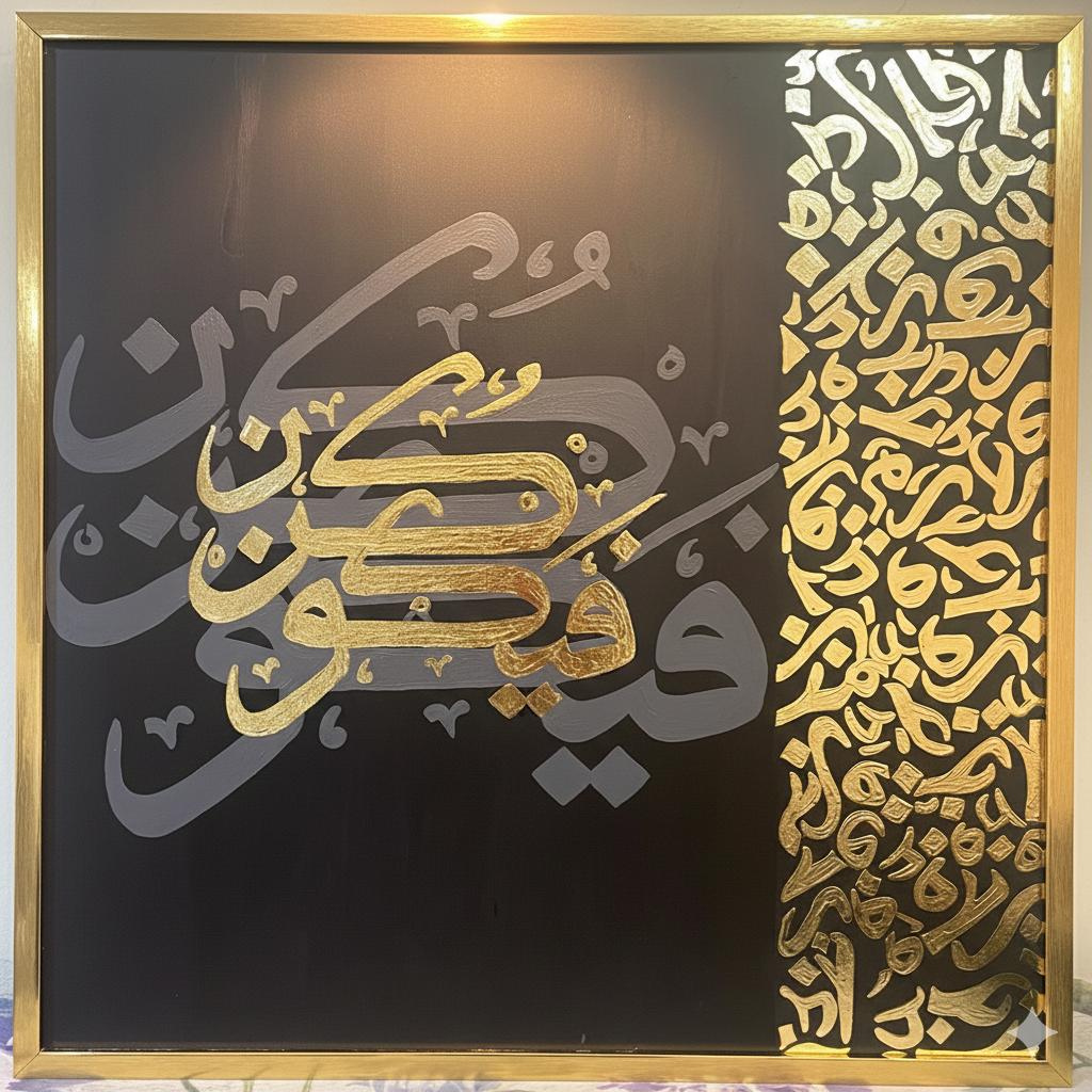 Handmade Kun Fayakoon Islamic Wall Art