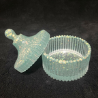 Handmade Green Glow Dark Resin Storage Box with Lid