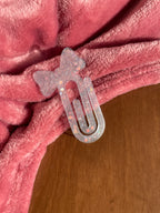 Handmade Resin Crystal Bow Paper Clip Bookmark