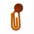 Handmade Resin Glitter Circle Paper Clip Bookmark