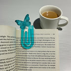 Handmade Resin Glitter Butterfly Bookmark