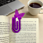 Sparkling Sequin Glitter Resin Butterfly Bookmark