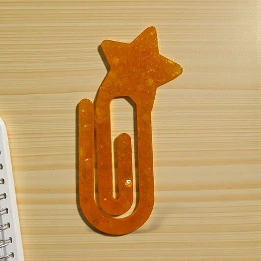 Star Shaped Resin Sequins Glitter Bookmark