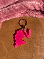Handmade Letter V Resin Virgo Keychain