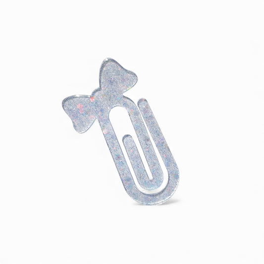 Handmade Resin Crystal Bow Paper Clip Bookmark