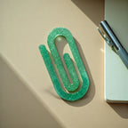 Green Glitter Resin Bookmark