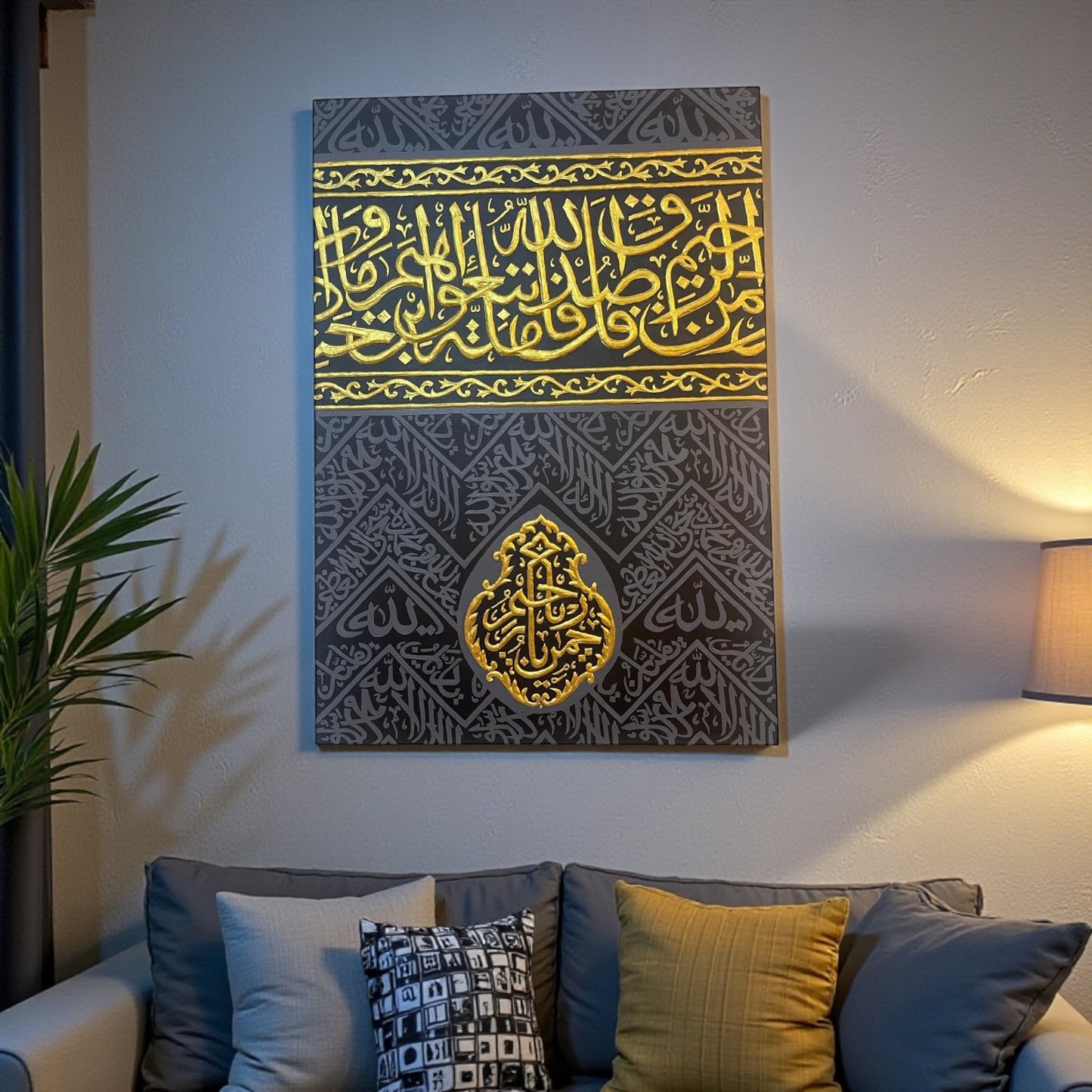 Ghilaf e kaba handmade Painting