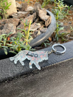 Leo Resin Star Sign Keychain