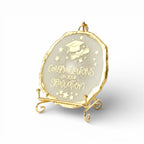 Handmade Resin Graduation Coaster with Gold Detailing