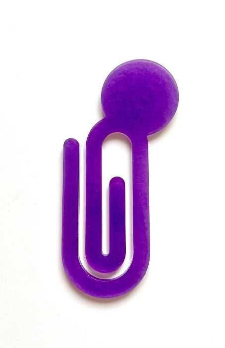 Handmade Resin Glitter Paper Clip Bookmark
