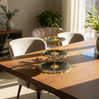 Handmade Resin 3-Tier Serving Plates Stand