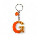 Resin Initial Keychain G – Natural Dried Flower