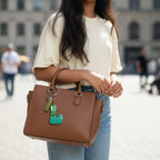 Resin Initial Keychain L – Glitter Sequins