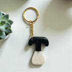 Resin Initial Keychain T
